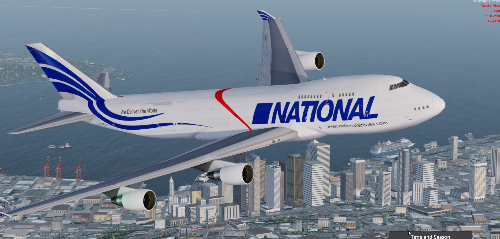 More Images For P3D 2FFSX Boeing 747 412BCF National Airlines Cargo